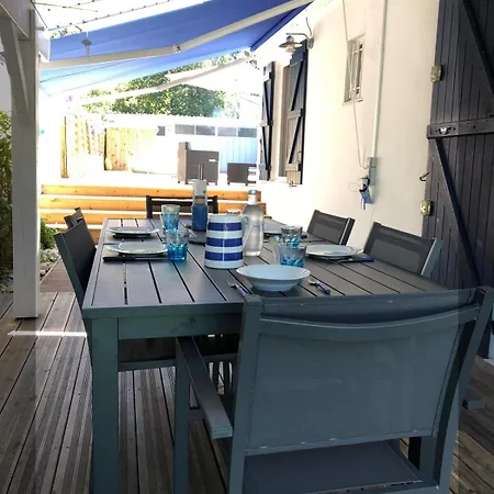 Maison Petite Bleue Piscine Privee Chauffee * Lacanau
